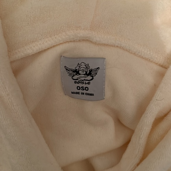 BOYS LIE TOWEL MATERIAL HOODIE - Picture 5 of 6